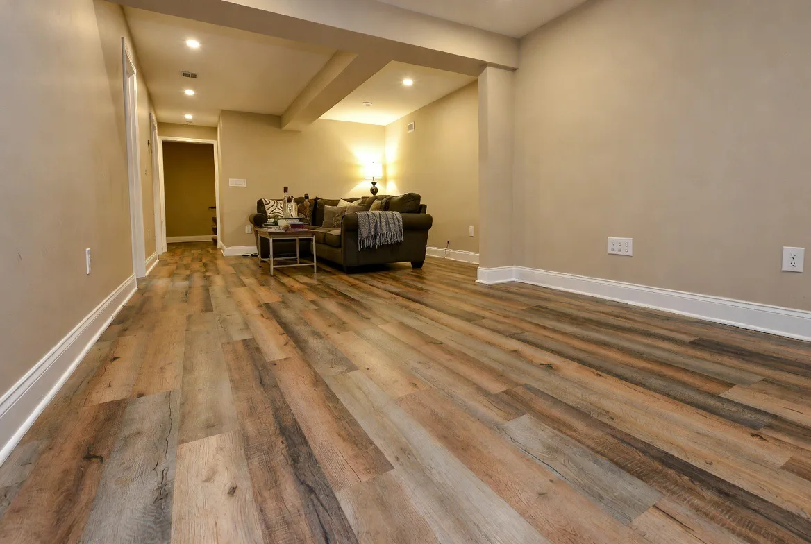 LVP in a residential basement