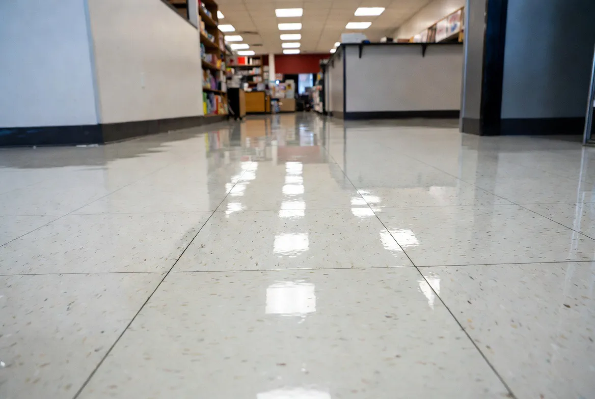 VCT tile flooring